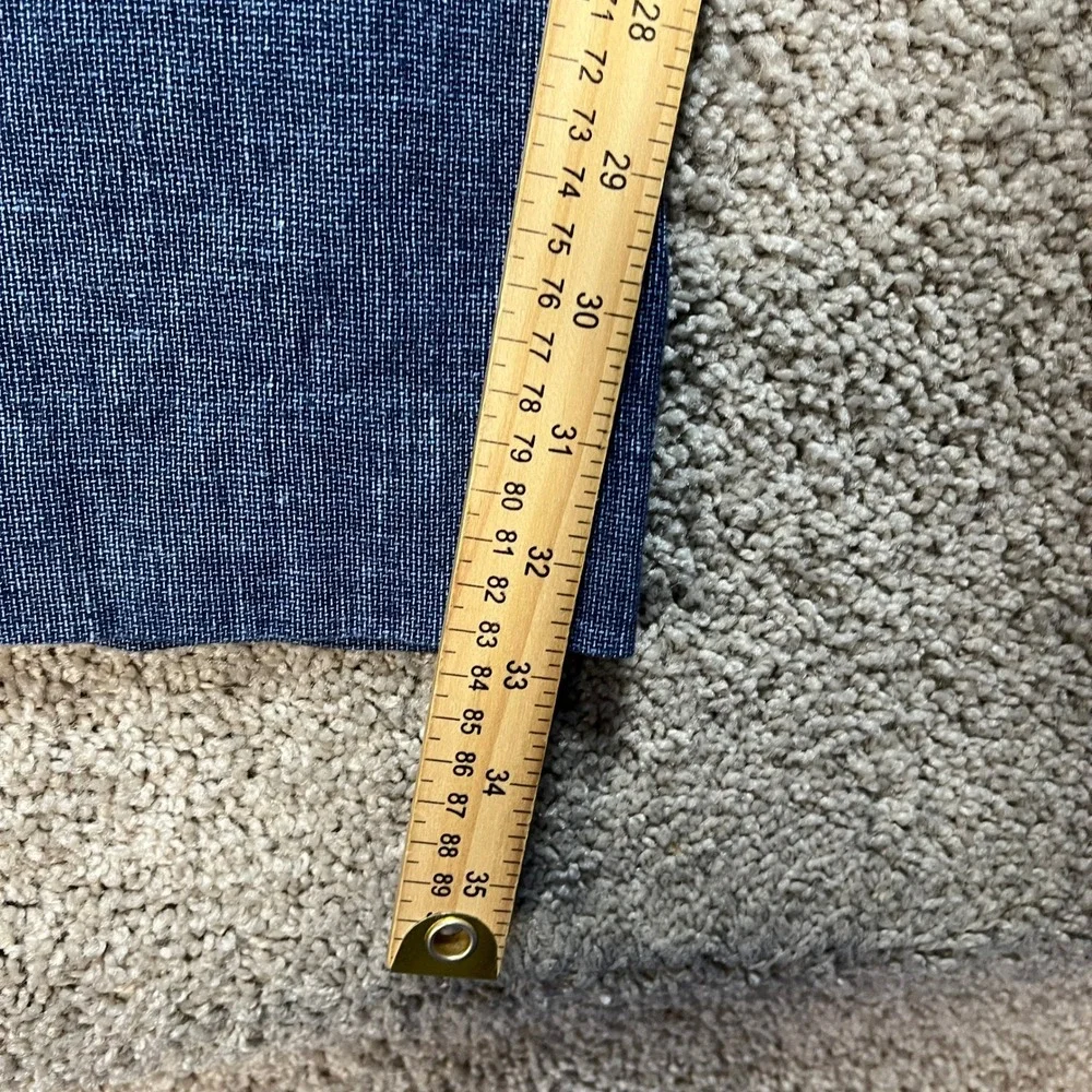 Bonobos Dress Pants Men 36x34 Blue Heathered Linen Blend Flat Front Straight Leg